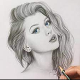 Offline girls drawings icon