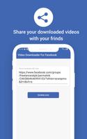 برنامه‌نما Video Downloader for FaceBook عکس از صفحه