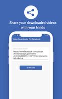 Video Downloader para FaceBook captura de pantalla 3