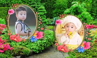 Beautiful Garden Dual Photo Frame Application screenshot 1