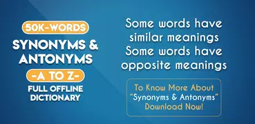 Synonyms and Antonyms App Offline in English