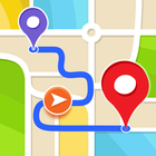 GPS Navigation, Map Directions simgesi