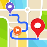 GPS Navigation, Map Directions آئیکن