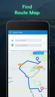 GPS Navigation, Map Directions Affiche