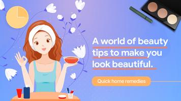 Beauty tips app poster