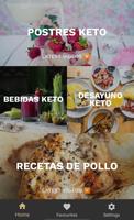 Keto Recetas - dieta español Poster