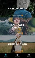 App de Cabelo Cuidados Cartaz
