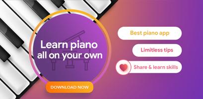 Belajar bermain piano penulis hantaran