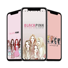 Blackpink Cartoon Wallpaper HD иконка