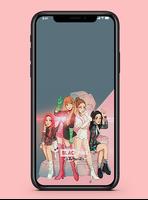 Blackpink Cartoon Wallpaper HD 截圖 1