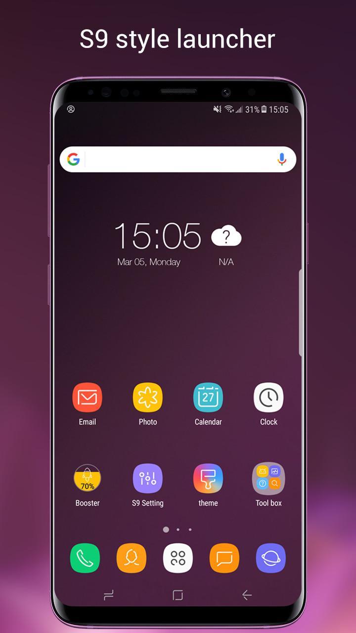 Super S9 Launcher for Galaxy S9/S8/S10 launcher pour Android - Téléchargez  l'APK