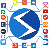 All Social Media apps in one app -All Social sites icône