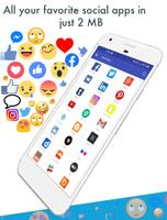 All Social Media apps in one app -All Social sites ポスター