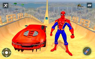Superhero Car Games: Car Stunt Affiche