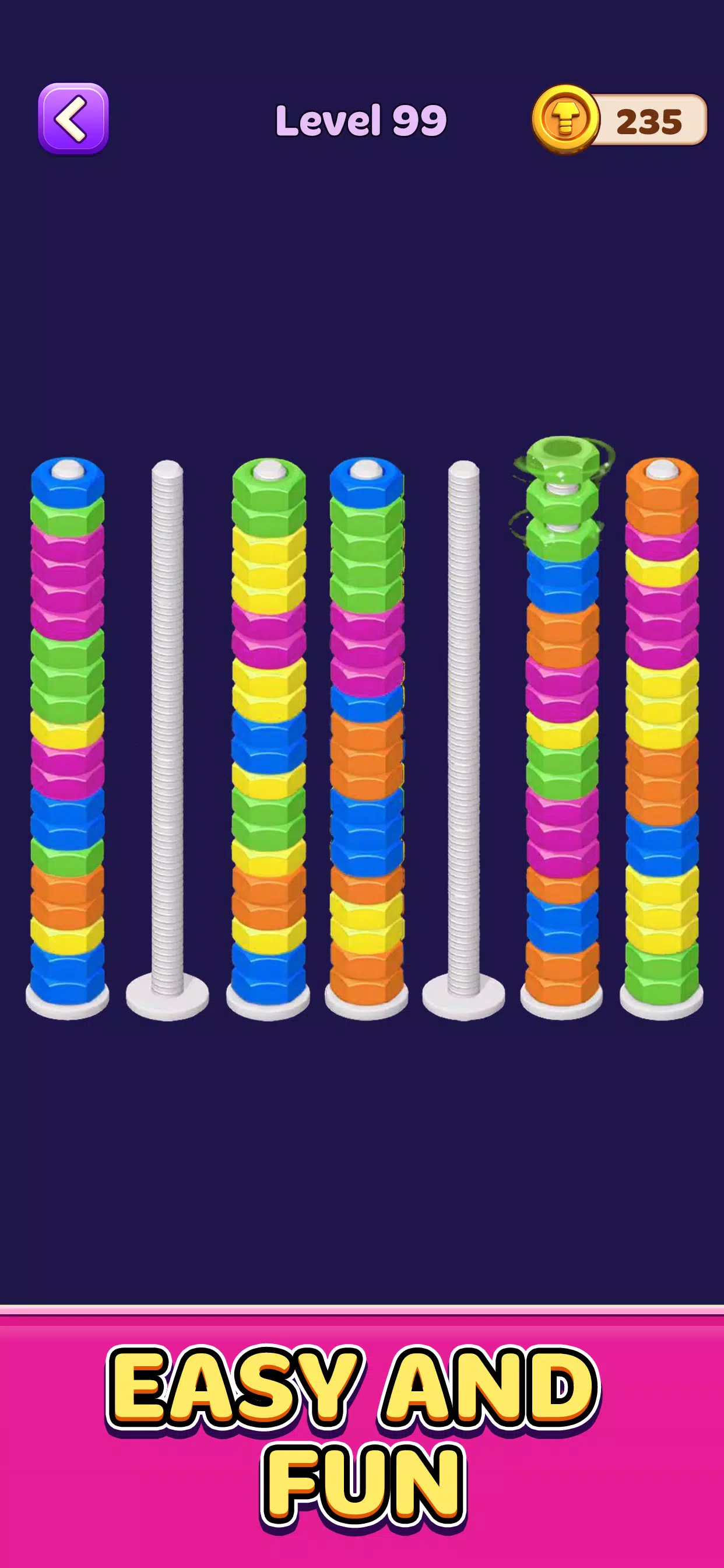 Nut Journey: Color Sort Game