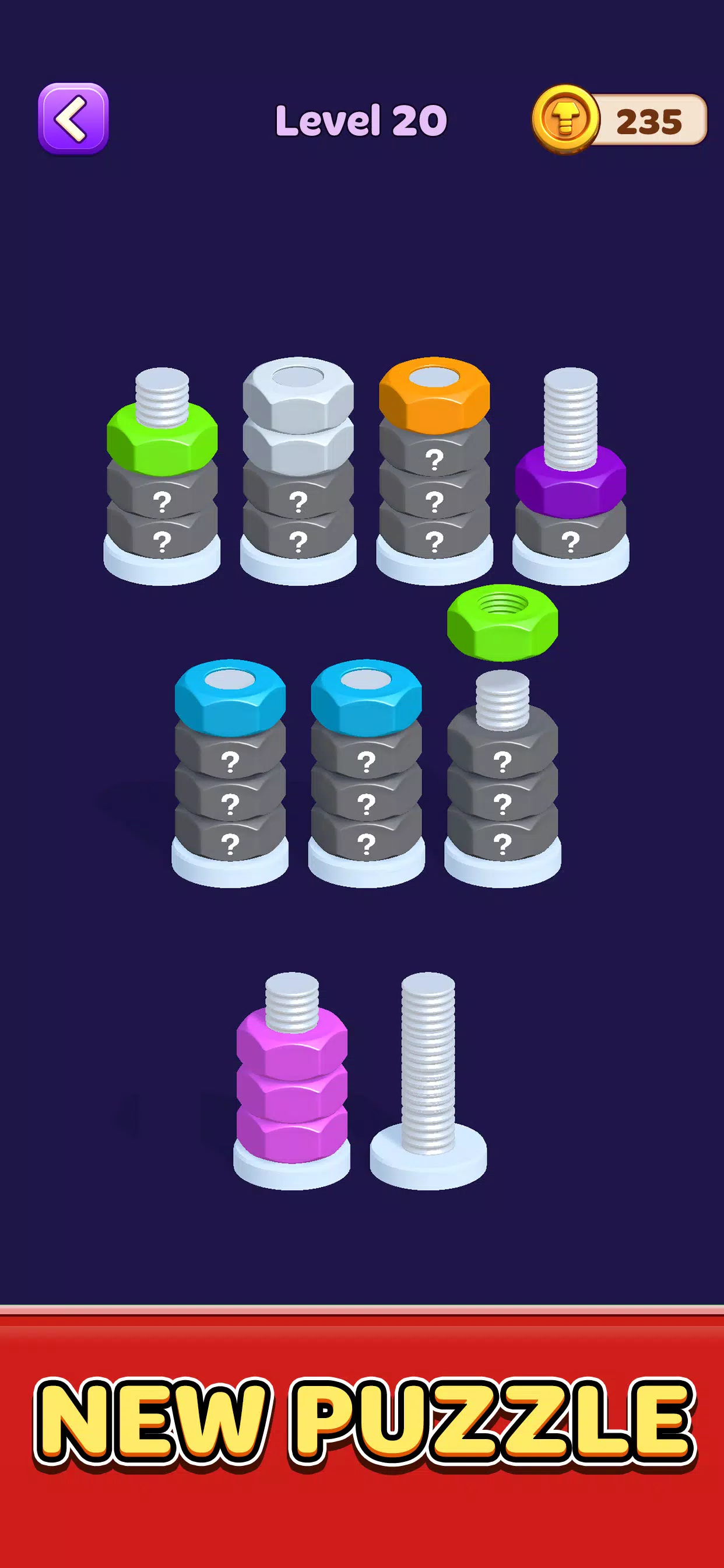 Nut Journey: Color Sort Game