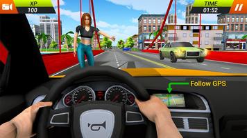 mega kota taksi sopir 3D permainan screenshot 3