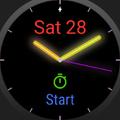 Glow Hands And Timer Watch Face