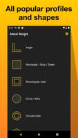 Metal weight calculator. Calculation with formula تصوير الشاشة 1