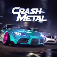 CrashMetal 3D Lumba kereta ikon