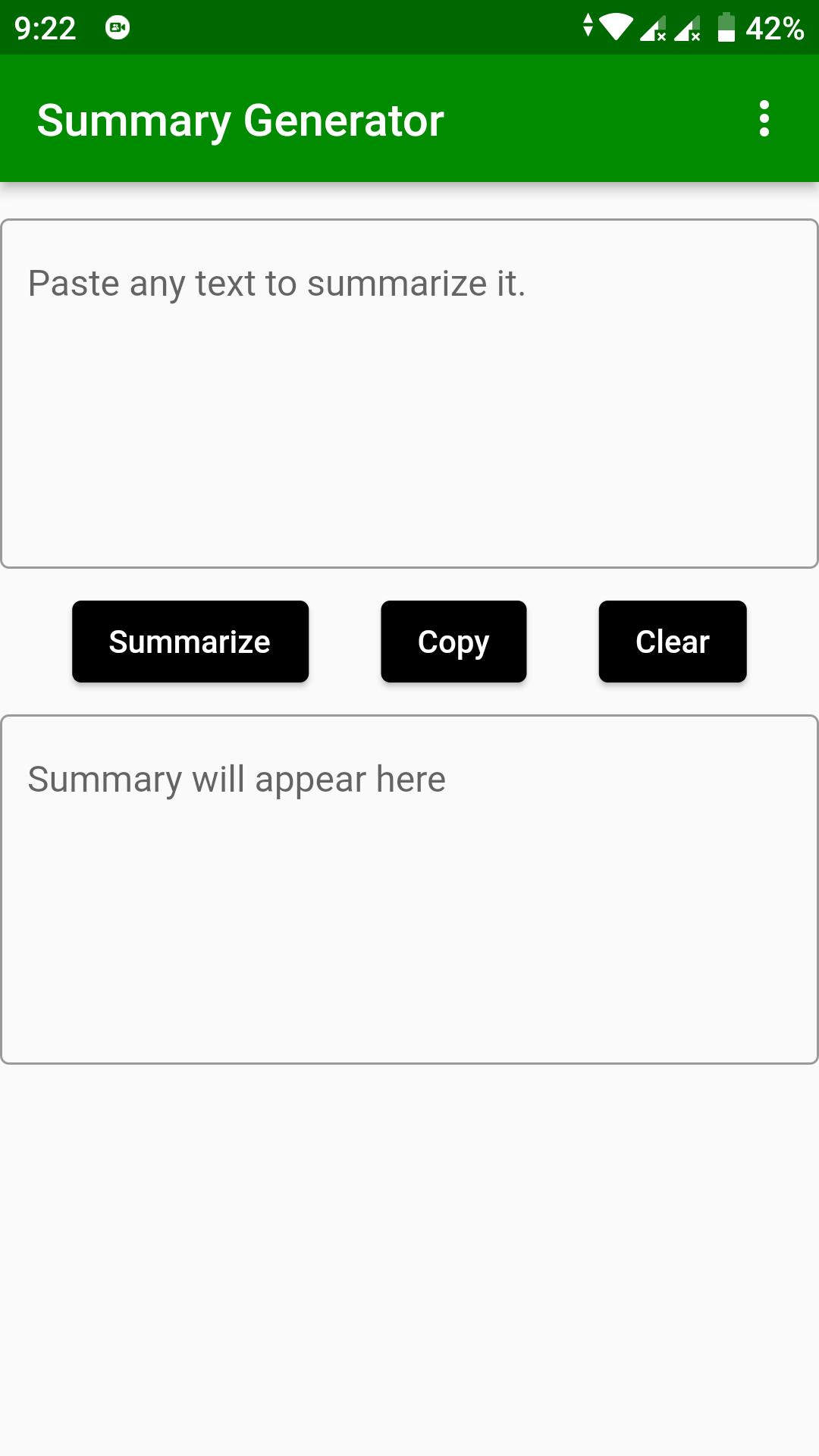 Android text summarizer ai apk 