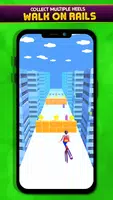 Stacky Heel Runner! - High Rails Rush 3D captura de pantalla 3