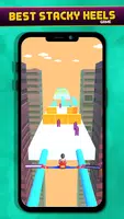 Stacky Heel Runner! - High Rails Rush 3D captura de pantalla 1