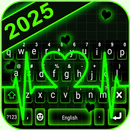 Neon Keyboard Heart Theme APK