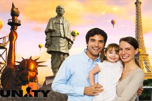 Statue of Unity Photo Editor Affiche