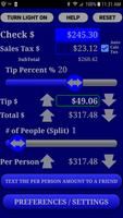 Restaurant Tip Split Calc Pro Ekran Görüntüsü 1