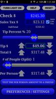 Restaurant Tip Split Calc Pro capture d'écran 1