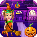 Сладкая девочка очищающие Хэллоуин дом игры APK