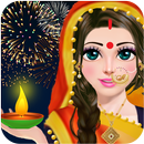 Happy Diwali Fashion Girl Makeup Salon Game APK