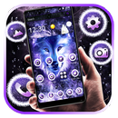 Starry Night Snow Wolf Chủ đề APK