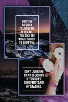 Don't Judge Me Quotes poster