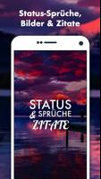 Status-Sprüche - Zitate für WhatsApp status Plakat
