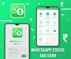 Whatsaapp Status and Earn Affiche