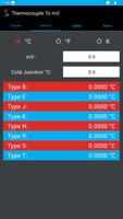 Thermocouple/mV  Converter スクリーンショット 1