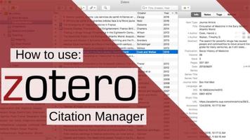 Zotero App for Beginner Explan Affiche