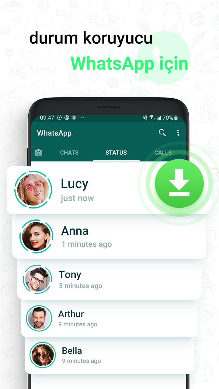 android icin status saver whatsapp durum indirme apk yi indir