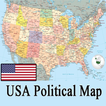USA Political Map icon