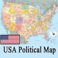 USA Political Map