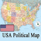 USA Political Map アイコン