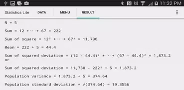 Statistics Study Lite