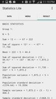 برنامه‌نما Statistics Study Lite عکس از صفحه