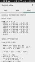 Statistics Study Lite captura de pantalla 3