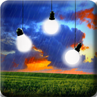 Bulbs In Rain Live Wallpaper icône