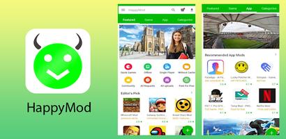 HappyMod : New Happy Apps And Happymod Guide Cartaz