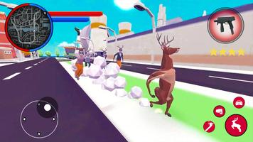 Deer Simulator - City Game ảnh chụp màn hình 3