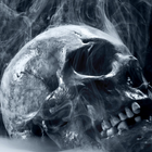 Icona Sfondi di Halloween Skull Pixel di Halloween